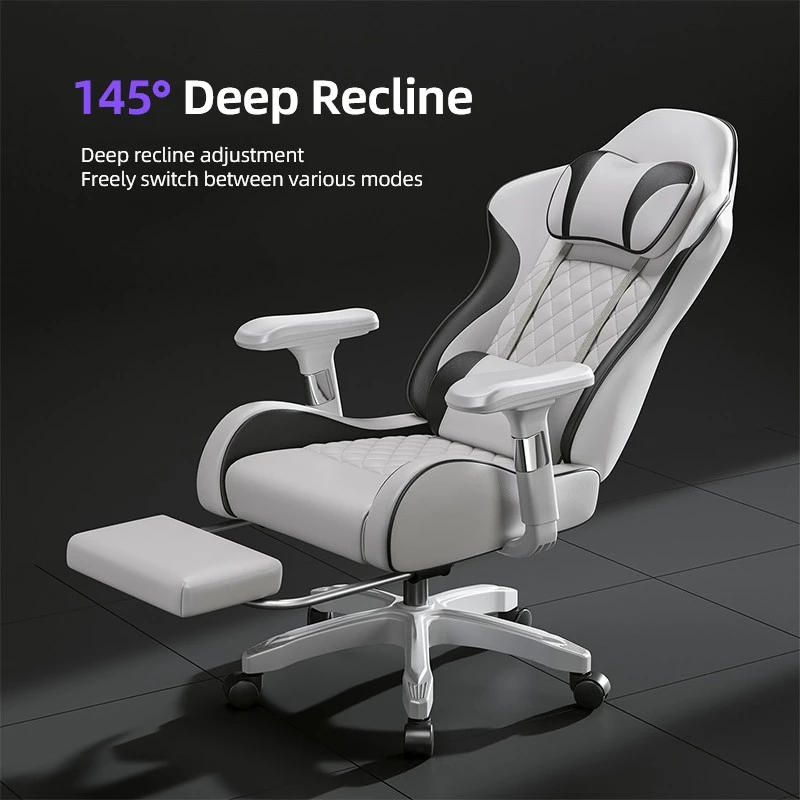 Adjustable-Armrest Leather Gaming Chair price