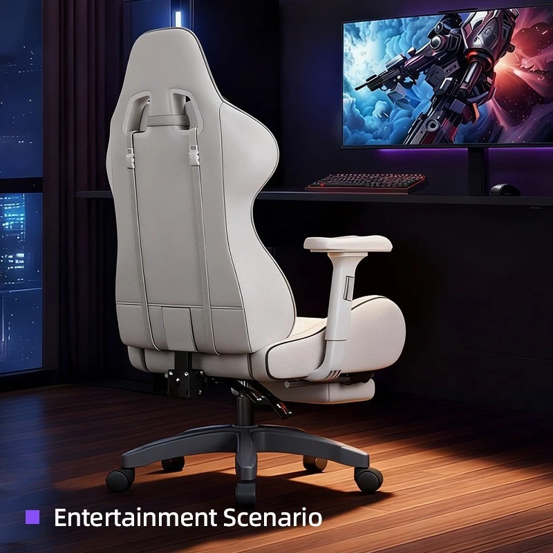 Adjustable-Armrest Leather Gaming Chair manufacturers