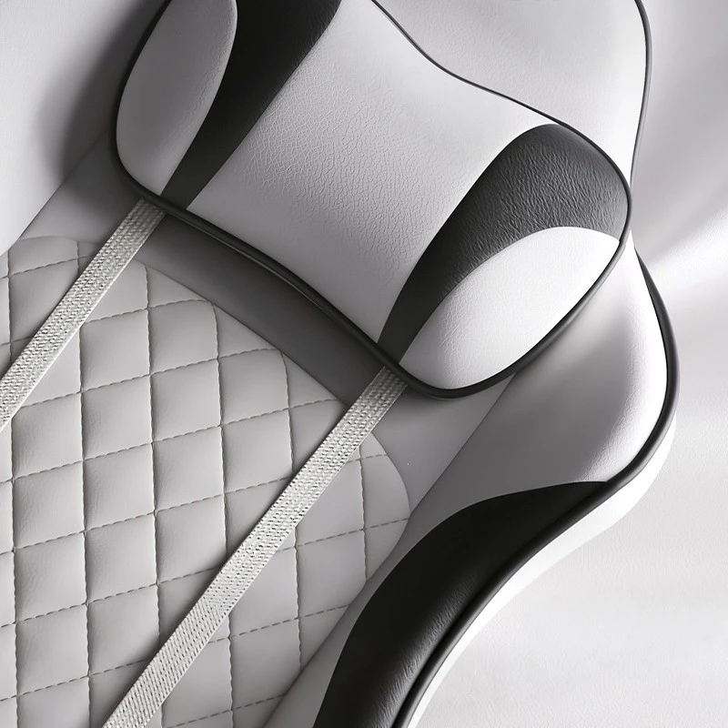 Adjustable-Armrest Leather Gaming Chair factory