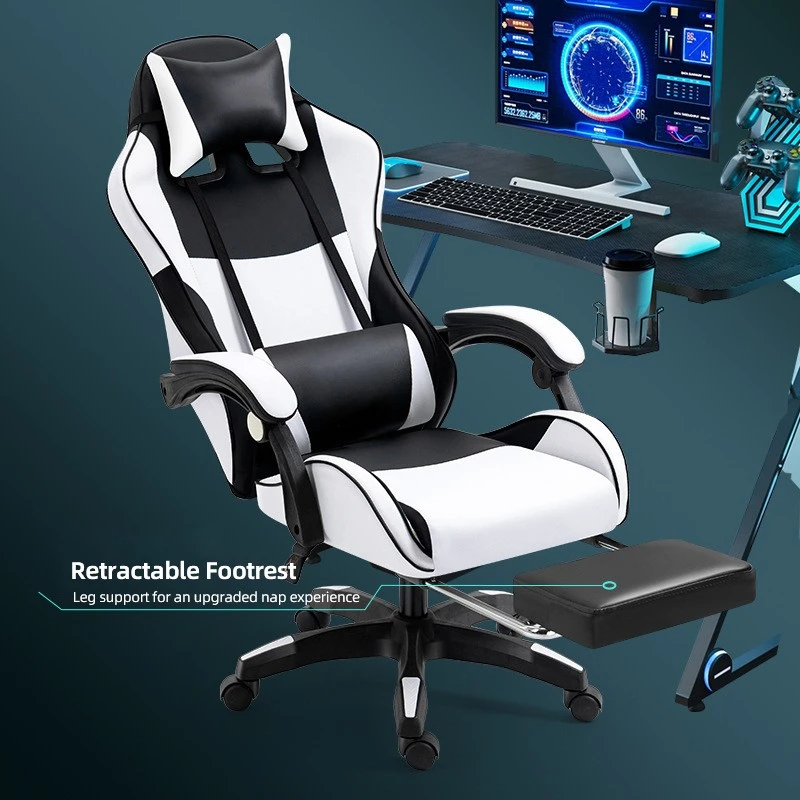 Footrest Leather Gaming Chair suppliers