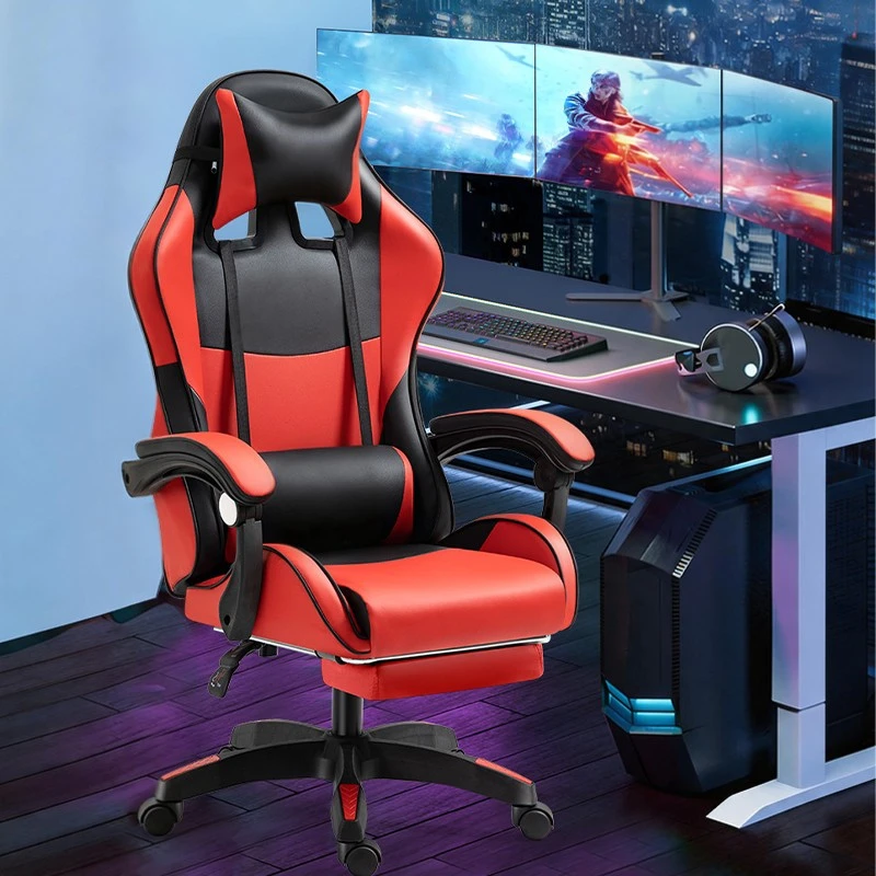 Footrest Leather Gaming Chair price