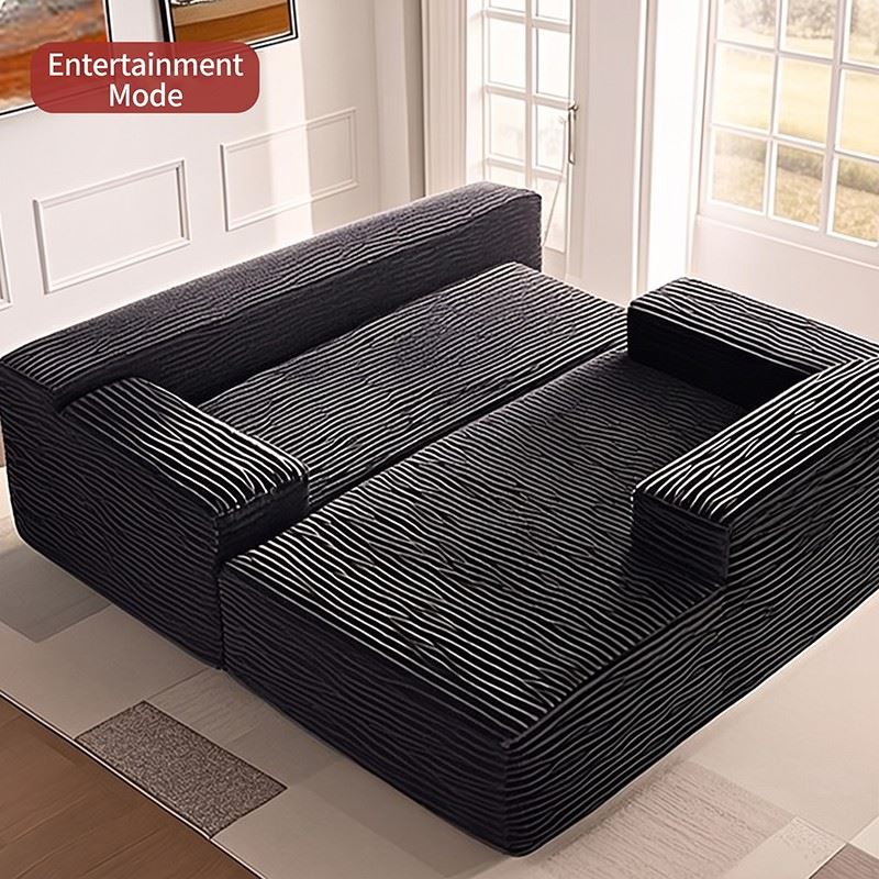 L-shaped Fabric Functional Sofa factory
