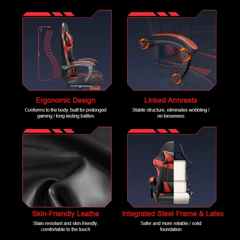 LED Leather Gaming Chair high quality