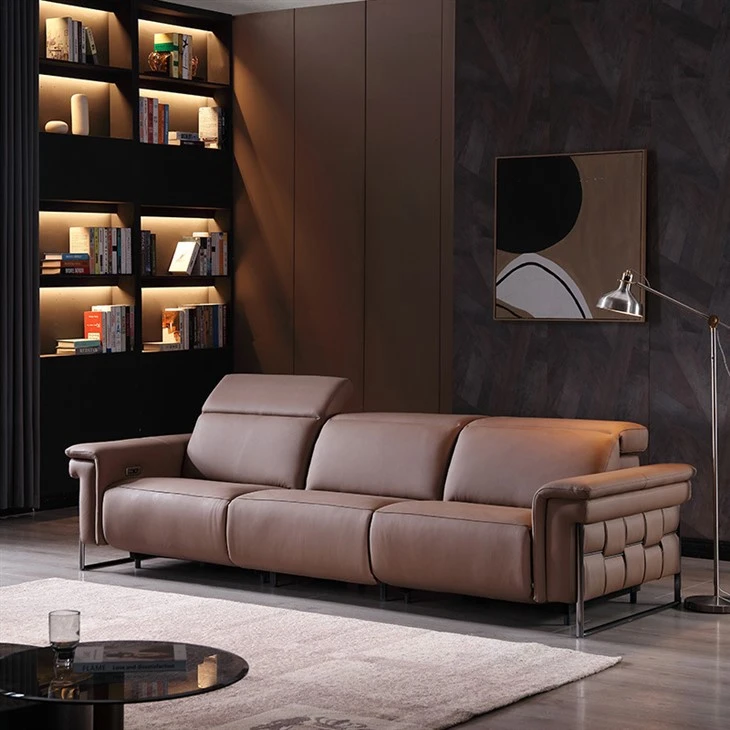 Three-seater Fabric Functional Sofa high quality